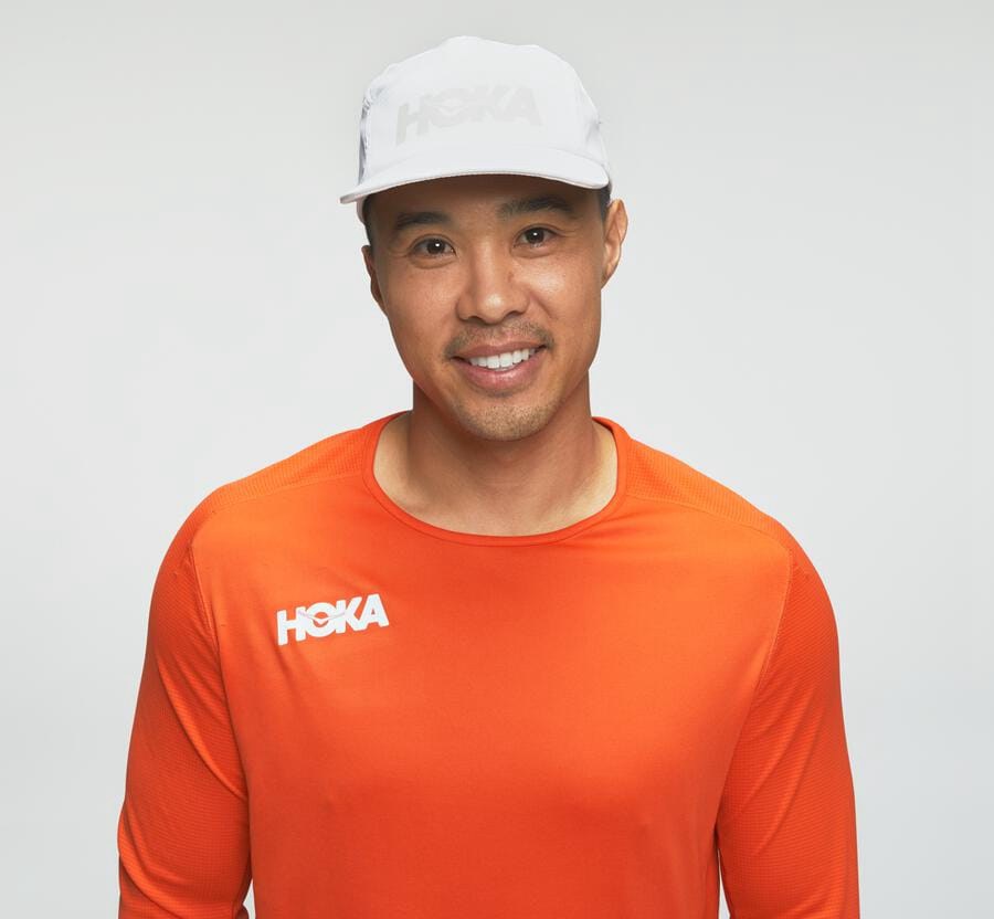 Top Hoka One One Hombre Naranjas - Performance 3/4 Sleeve - IZLH76581